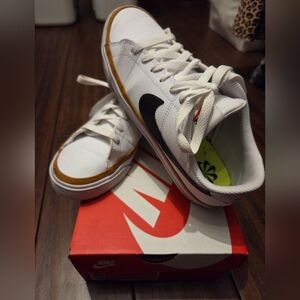 Nike Court Legacy White and Black Sneakers